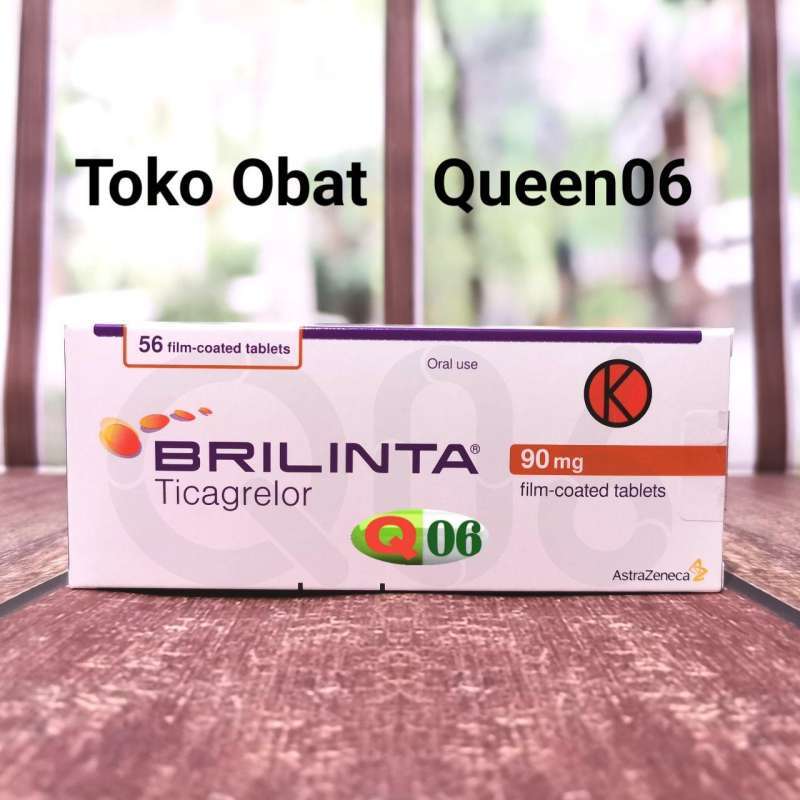 brilinta 90 mg ticagrelor obat pengencer darah jantung stroke per box original 56 tablet