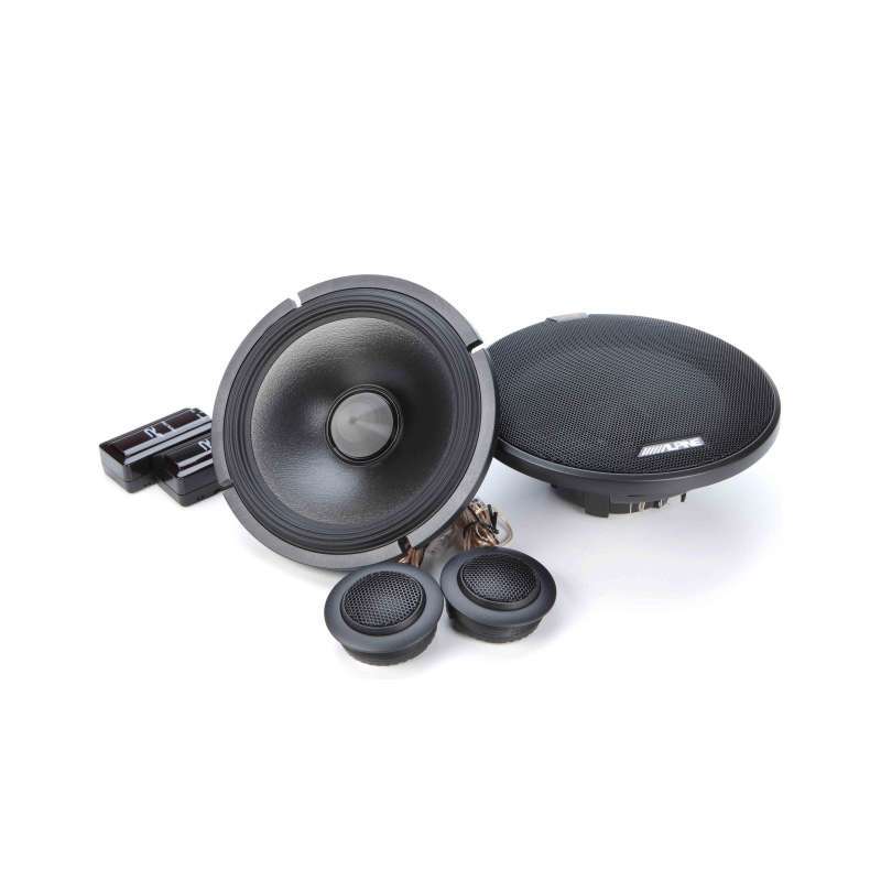 Alpine Speaker Mobil Ukuran inch Sistem 2-Way Component Split  Berlisensi Hi-Res Audio
