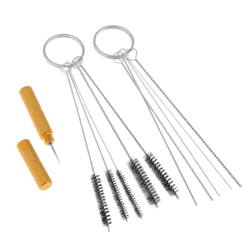 11pcs Airbrush Spray Cleaning Repair Tool Kit Stainless steel Needle Brush   IH 