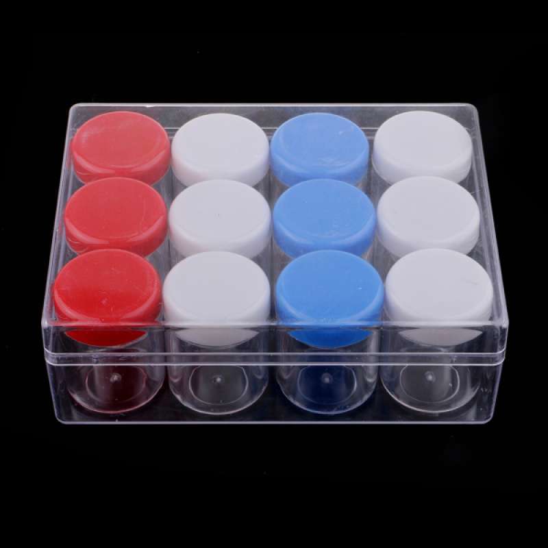 Jual 12 Grids Clear Plastic Storage Containers Box For Makeup Jewelry Small Beads Online November 2020 Blibli