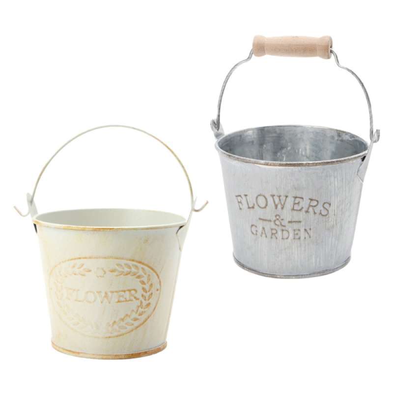 2 Pcs Metal Vintage Watering Can Plants Herb Flower Buckets Pot Garden Decor 2 Pcs Metal Vintage Watering Can Plants Herb Flower Buckets Pot Garden Decor
