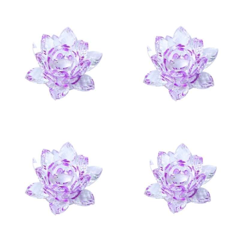 Jual 4pieces Crystal Glass Buddhist Lotus Candlestick W Box Home Decor Crafts Online September 2020 Blibli Com,Pillars Decoration In Homes