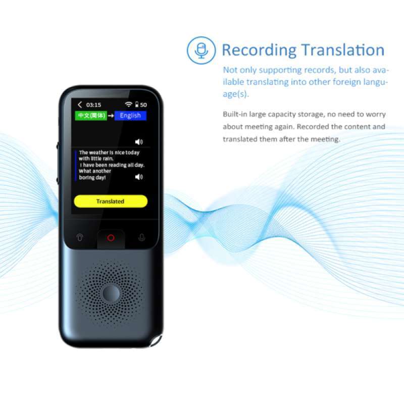 Jual Smart Voice Translator 138 Languages Instant Translator Photo For Traviling Use Online Februari 2021 Blibli