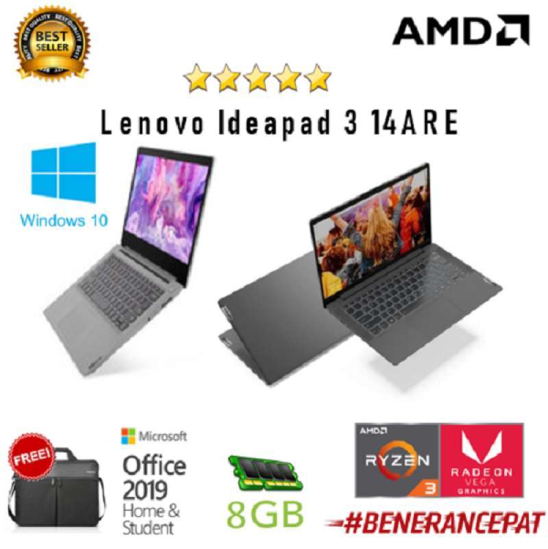 Jual Lenovo Ideapad 3 14are 7pid 7rid Amd Ryzen 3 4300 8gb 512ssd Vega 3 W10 Ohs 14 0fhd Online Desember 2020 Blibli