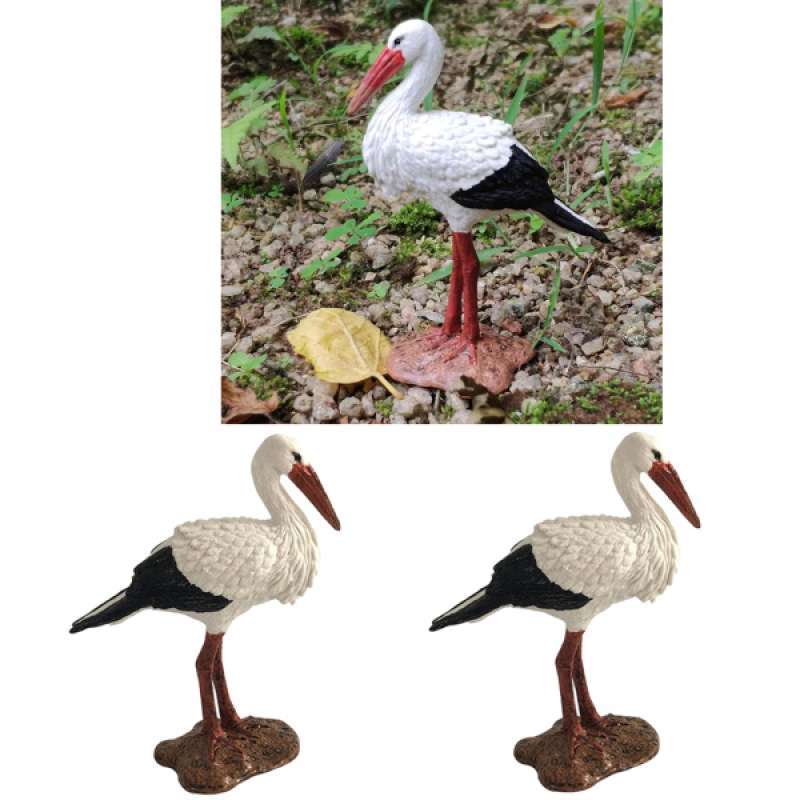 Crane Realistic PVC Animal Bird Model Figurine Action Toy Collectables 