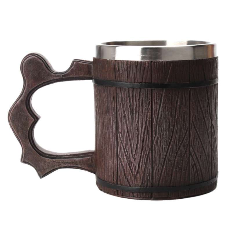 Jual Oem Magideal Viking Resin Imitated Wood Cup Beer Coffee Mug Tea Cup Game Lovers Gift Terbaru Juli 2021 Blibli
