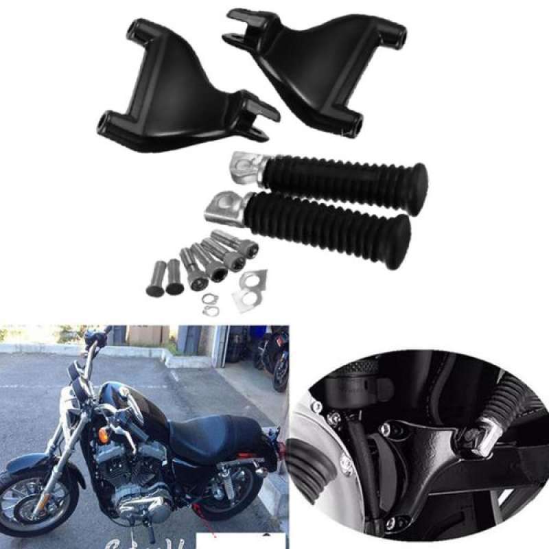 Jual Rear Passenger Foot Pegs Footpegs For Harley Sportster Xl 883 1200 2004 2013 Online Februari 2021 Blibli