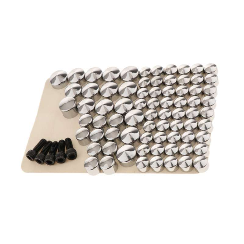 Promo 80x Solid Motorcycle Chrome ABS 