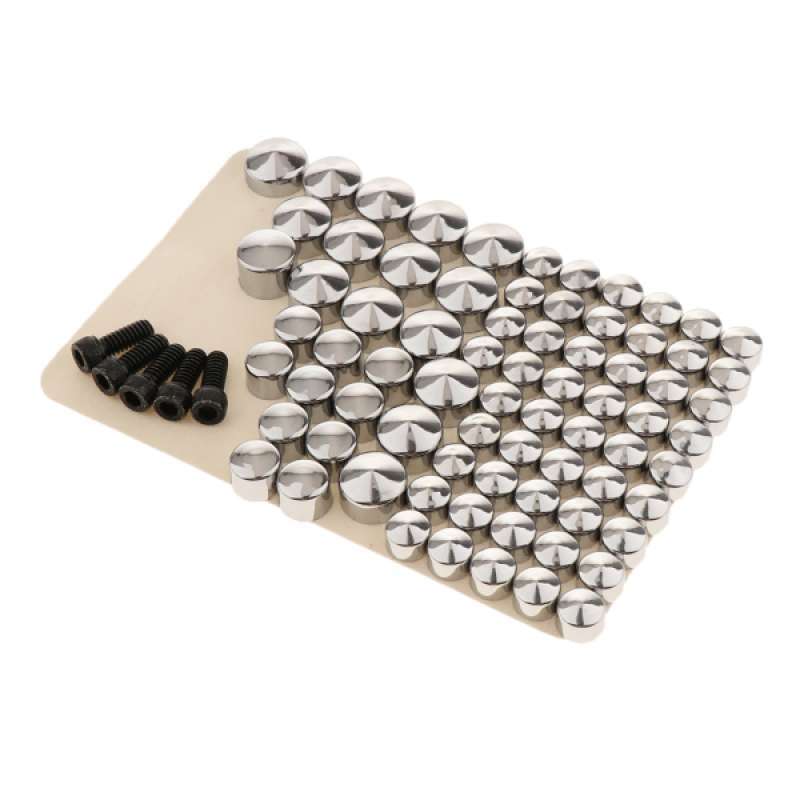 Promo 80x Solid Motorcycle Chrome ABS 
