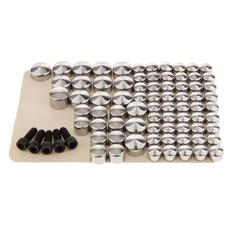 Promo 80x Solid Motorcycle Chrome ABS 
