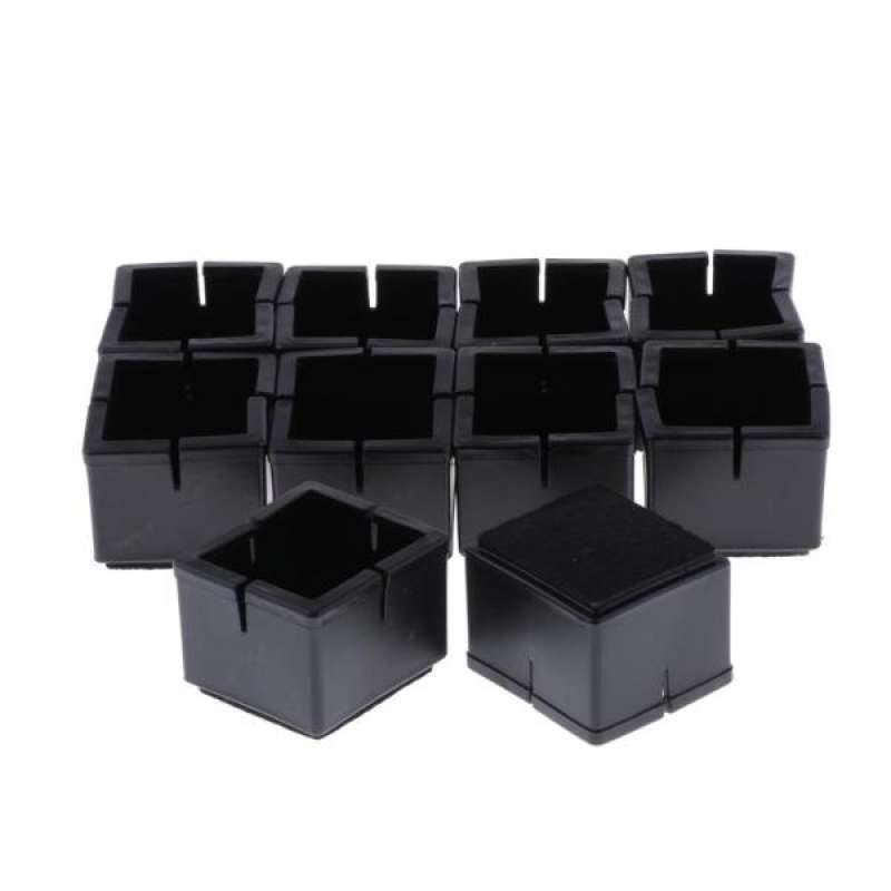 Jual 10pcs Chair Leg Floor Protectors Square Furniture Feet Caps With Felt Pads Online November 2020 Blibli