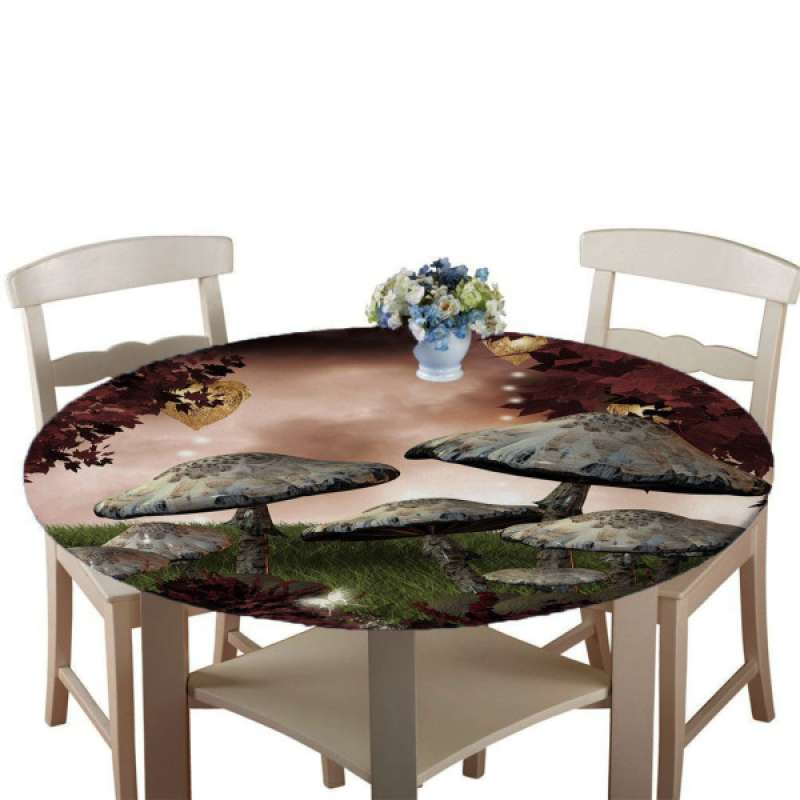Jual Waterproof 3d Print Round Tablecloth Round Table Cover For Table 140cm Dia Online September 2020 Blibli Com