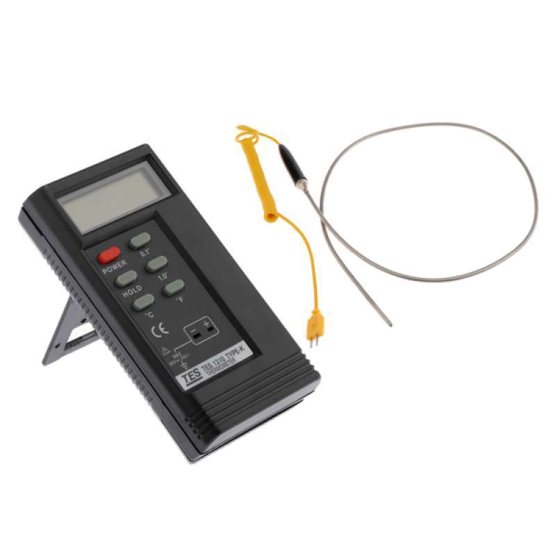 perfk Tes1310 Portable Digital Thermometer K-Type Thermocouple Controller Controller Temperator Sensor Probe from 0 ° C to 1300 ° C High Performance 
