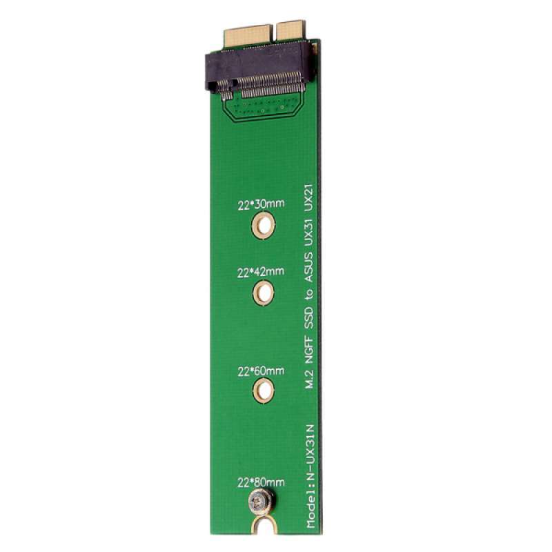 Replacement M.2 NGFF B+M Key SSD to 6+12Pin Adapter Card for for Asus UX21 Replacement M.2 NGFF B+M Key SSD to 6+12Pin Adapter Card for for Asus UX21