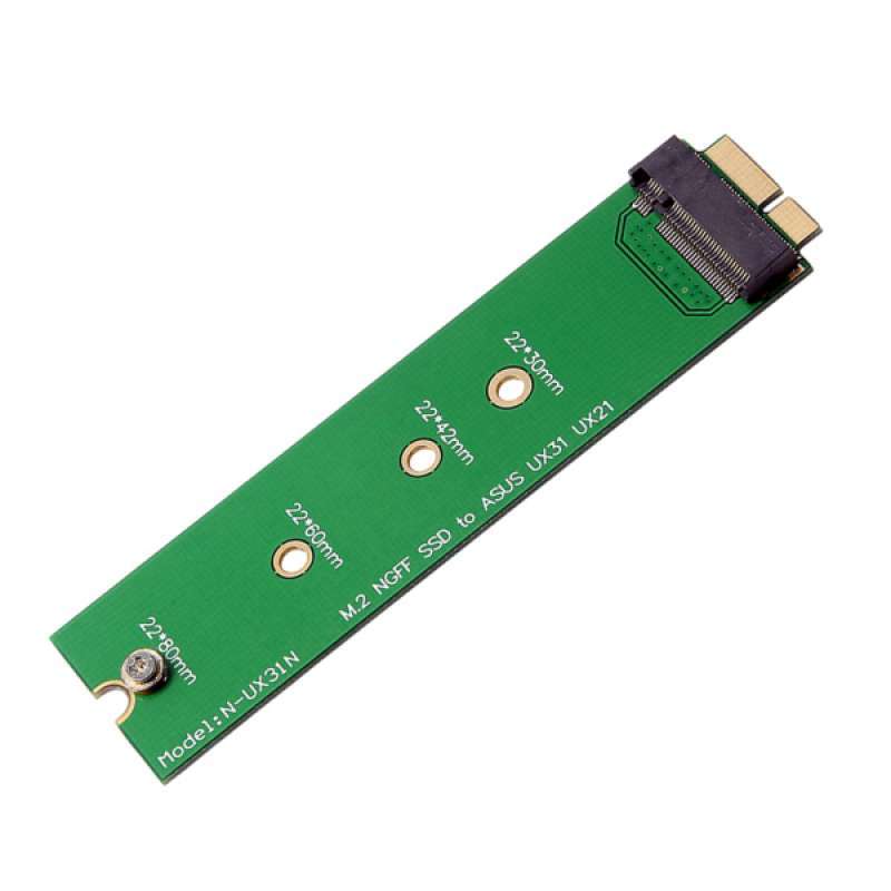 Replacement M.2 NGFF B+M Key SSD to 6+12Pin Adapter Card for for Asus UX21 
