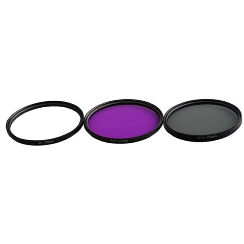 72mm multi coated filter kit uv cpl fld lens filters set for canon nikon