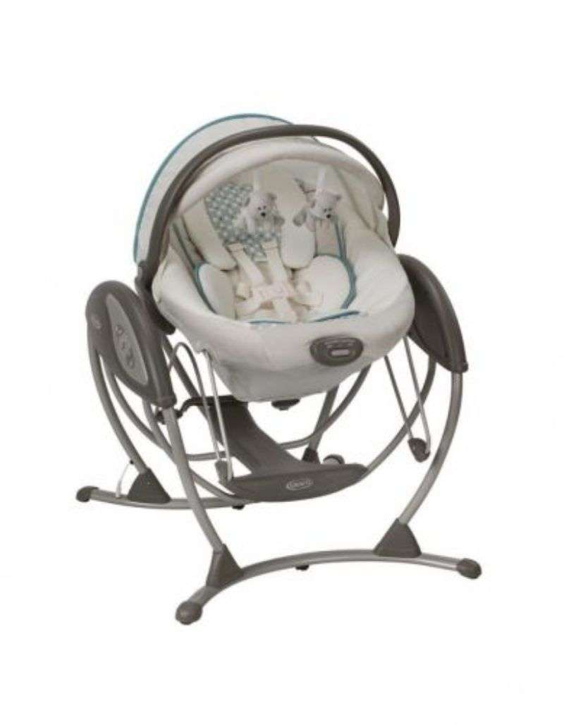 Graco Glider Elite Gliding Swing Spin Grey
