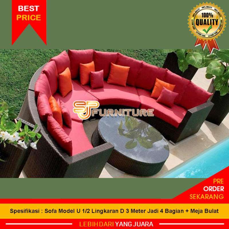 Sofa Rotan Sintetis Ruang Tamu Keluarga Model U Ekslusif Dan Mewah Rangka Besi Jadi 4 Bagian Terbaru Agustus 2021 Harga Murah Kualitas Terjamin Blibli