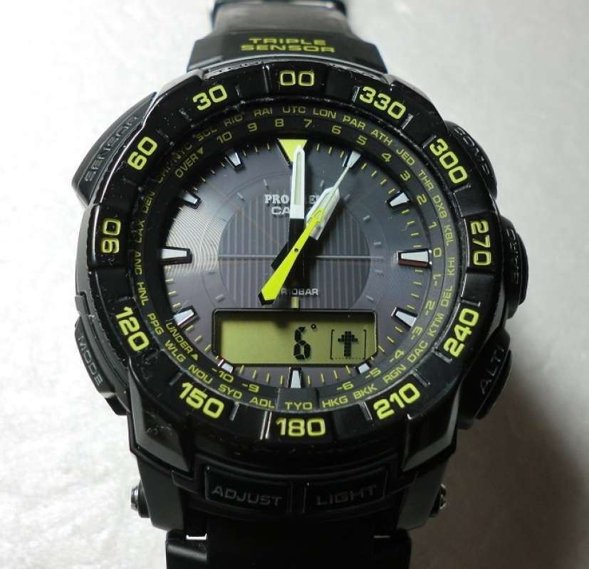 Promo Casio Protrek Prg500-1a9 Triple Sensor Tough Solar Jam