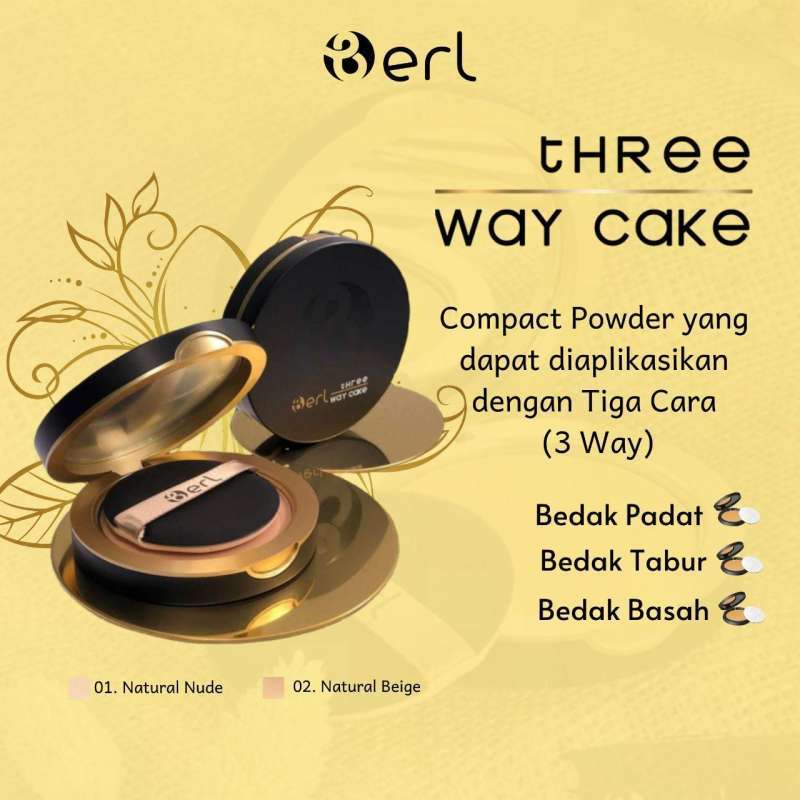 Jual Berl Three Way Cake Moisturizing Lightening Uv Protection Bedak Padat Berl Online Oktober 2020 Blibli Com