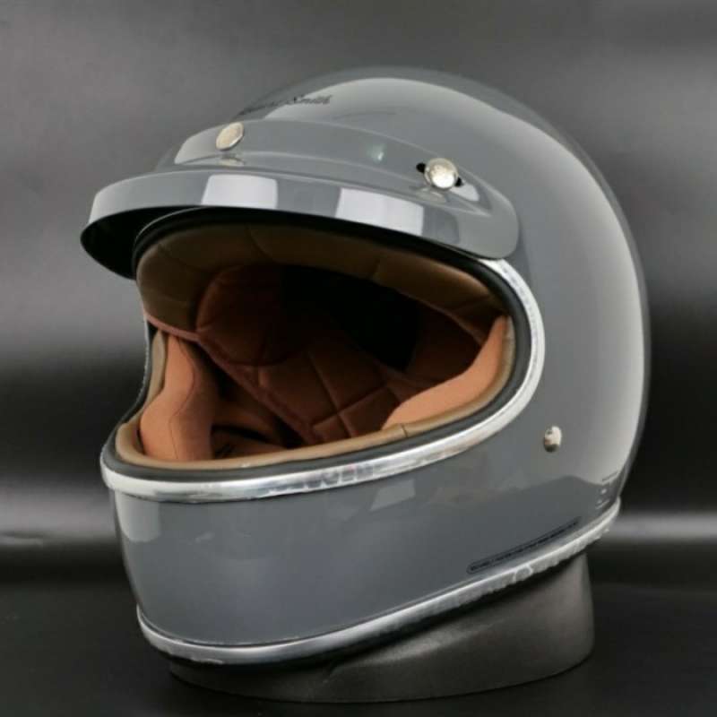Promo Helm Cargloss Cafe Racer Howard Smith List Chrome Dark