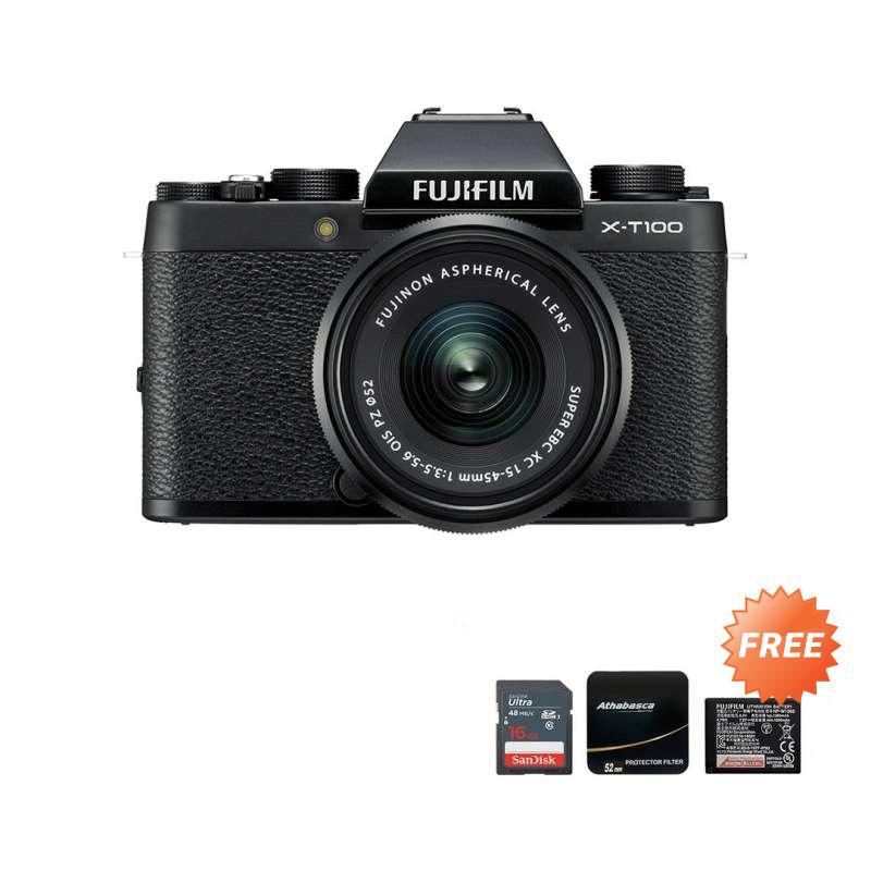 Jual Fujishopid Bali Fujifilm X T100 Kit Xc15 45mm Kamera Mirrorless Free Sdhc 16gb Np W126s Athabasca Protector Filter By Claim Online November 2020 Blibli Com