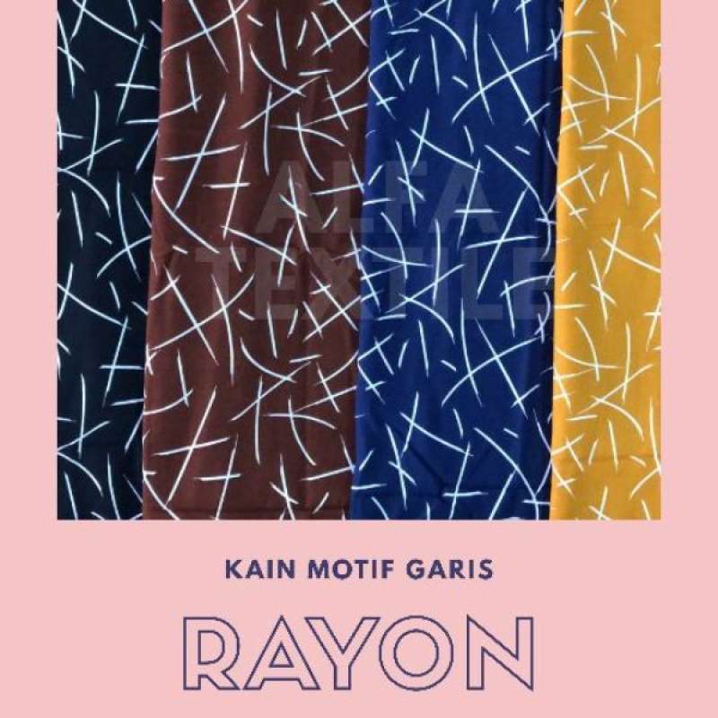 Jual Alfa Textile Kain Rayon Garis Lebar 150 Cm Murah Mei 2021 Blibli