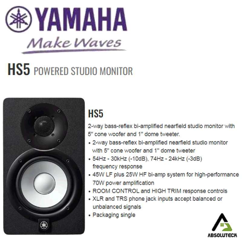 Yamaha hs5 harga on sale