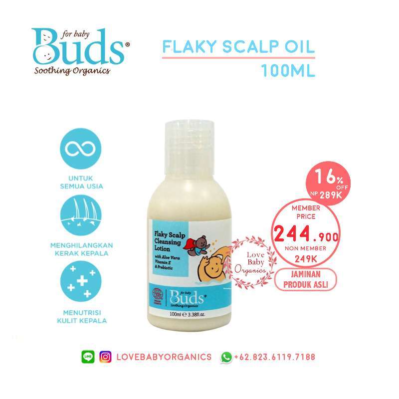 Jual Buds Organics Flaky Scalp Cleansing Lotion 100ml 2023 Shampoo Syampo Kepala Bayi Baby Pembersih Kerak Kepala Ketombe Bahan Organik Alami Natural Online September 2020 Blibli Com