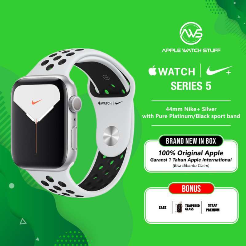 Jual Apple Watch Series 5 44mm Nike Silver Aluminum Case With Nike Sport Band Gps Online Oktober 2020 Blibli Com