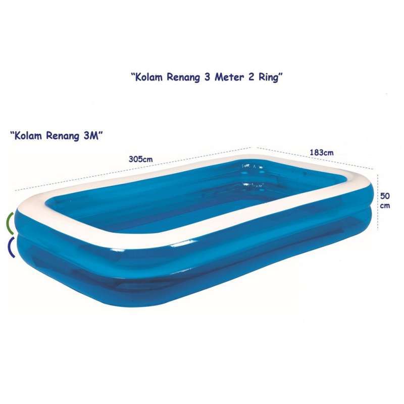 Jual Kolam Renang Karet Anak Keluarga Dmb090904 Online Oktober 2020 Blibli Com