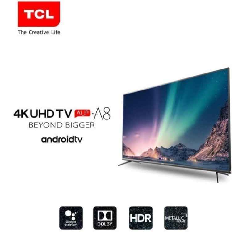 Jual Tcl Model 55a8 Smart Led Tv 55 Inch Android 9 0 4k Ultra Hd Google Voice Netflix Youtube Wifi Hdmi Usb Bluetooth Dolby Sound Seluruh Indonesia Terbaru Juli 2021 Blibli