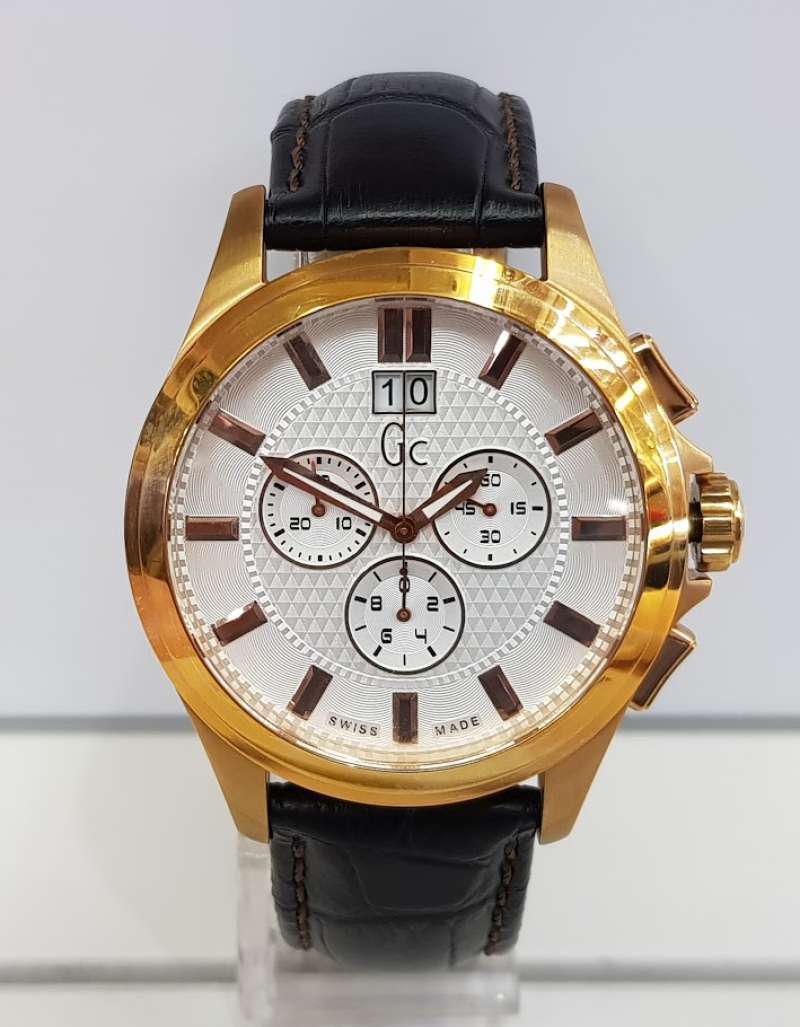 Jual Guess Collection Gc42003g Jam Tangan Pria Leather Strap Online Januari 2021 Blibli