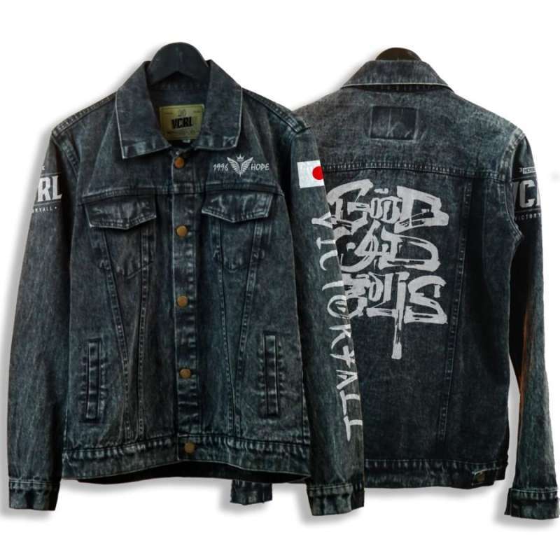 Jual Jaket Jeans Denim Pria Hitam Original Brand Local Premium Snowblack L Di Seller Vcrl Pinggirsari Kab. Bandung Blibli