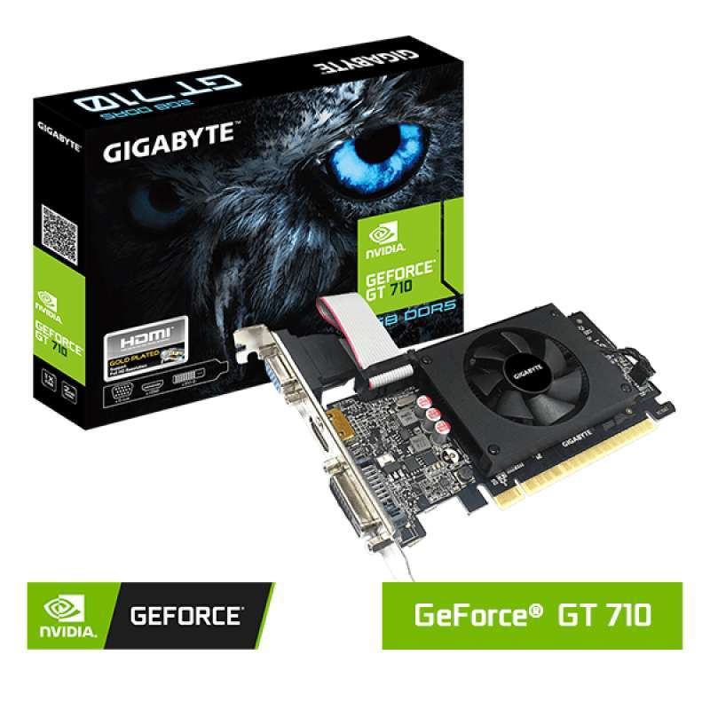 VGA CARD GIGABYTE GEFORCE GT 710 2GB DDR5 GV-N710D5-2GIL