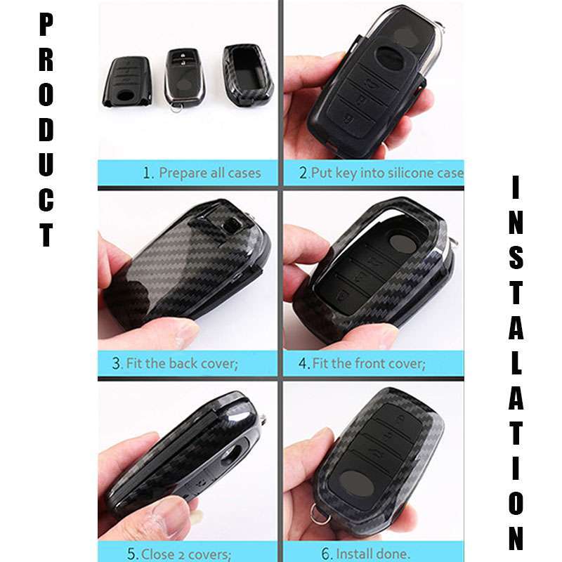 jual cover carbon casing smartkey keyless kunci mobil toyota fortuner alphard innova venturer online april 2021 blibli