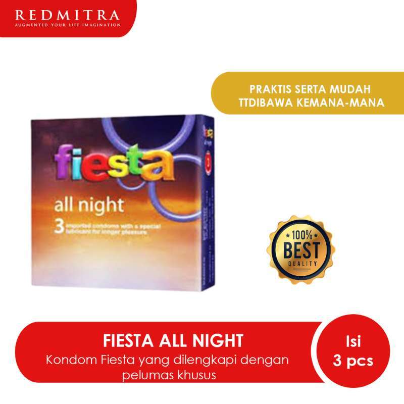 Jual Fiesta Kondom All Night Isi 3 Condom Alat Kontrasepsi Karet Pengaman Online November 2020 Blibli Com