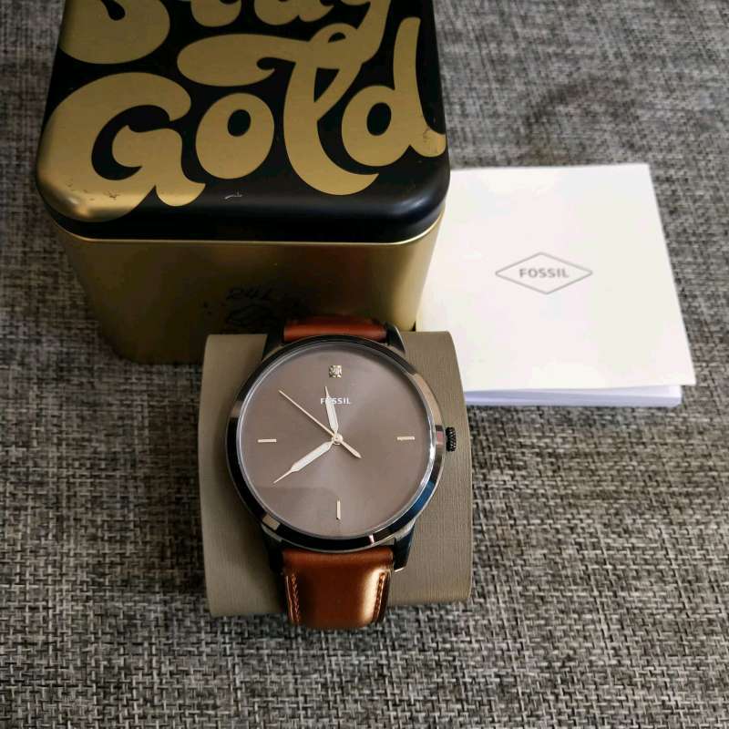 Fossil carbon series with genuine sales diamond