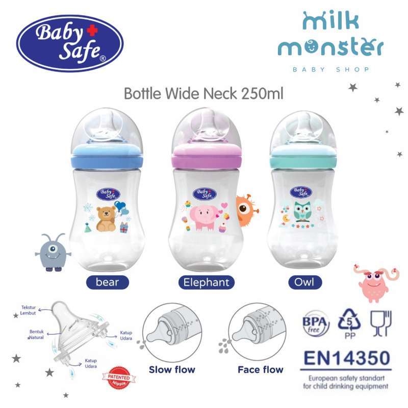 Baby Safe Wide Neck Bottle Botol susu bayi dan anak