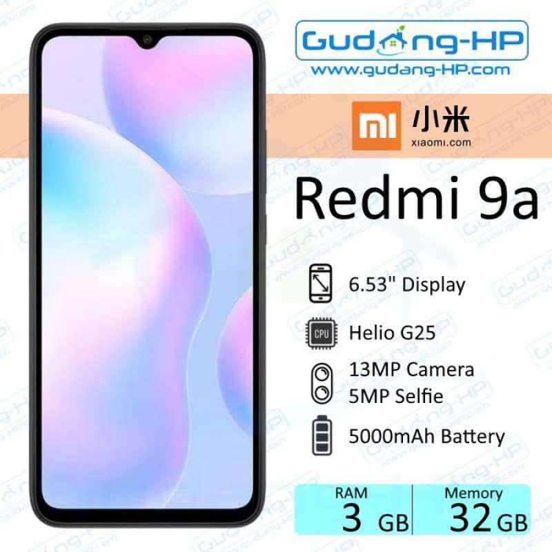 Jual Xiaomi Redmi 9a 3 32 Gb Garansi Resmi Biru Online Oktober 2020 Blibli Com