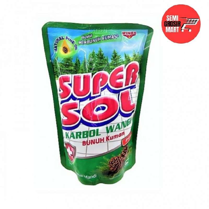 Jual Supersol Karbol Wangi Pine Pouch 800ml - Hijau di Seller SEMI GROSIR  MART Official Store - Kab. Bekasi, Jawa Barat | Blibli