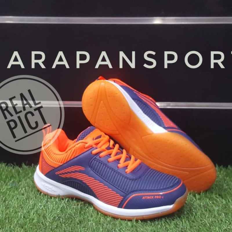 Jual Sepatu Badminton Lining Attack Pro 2 Terbaru 2020 Limited Navyorange Online Oktober 2020 Blibli Com