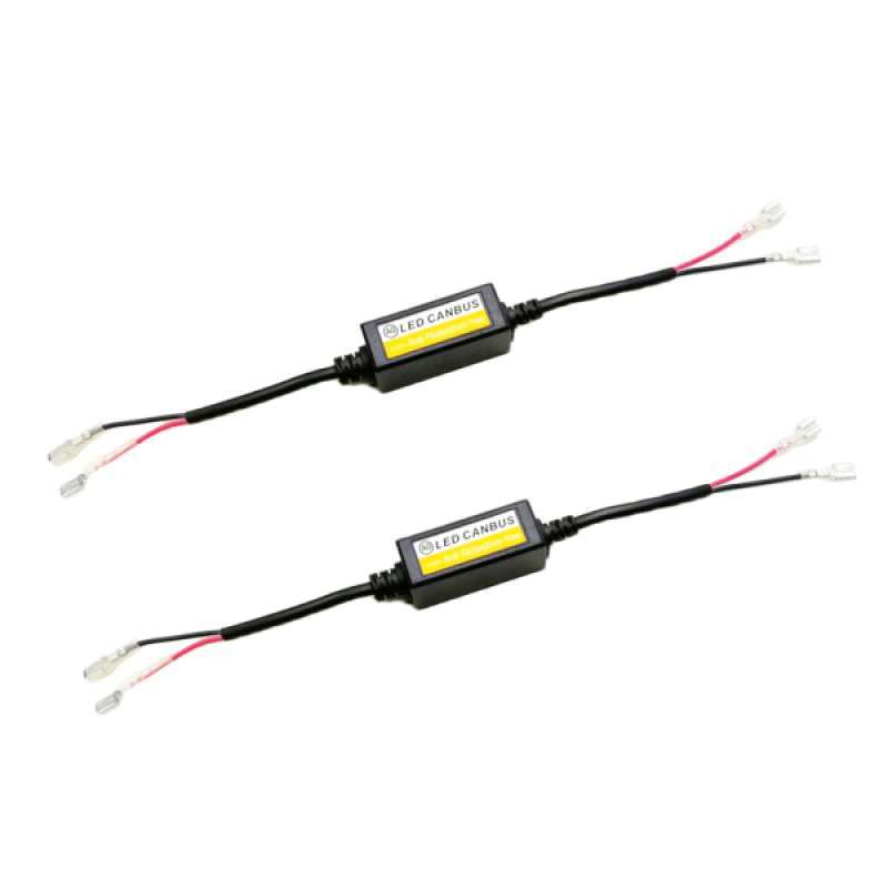 pair h1 h3 led headlight error free anti flicker resistor canceller decoder