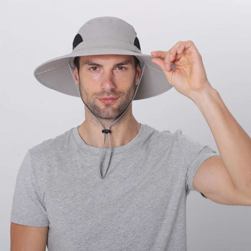 Jual Mens Summer Sun Hat Fishing Hat 