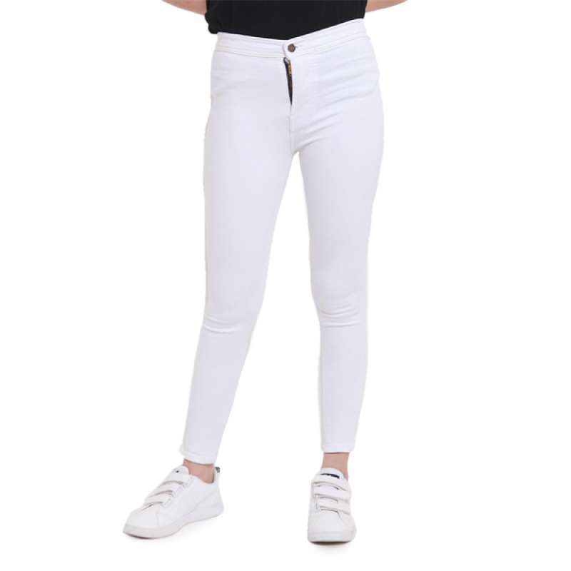 Promo Celana High Waist Skinny Plain 