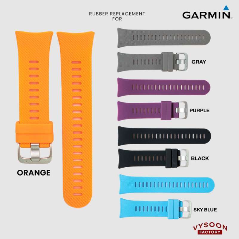 Strap Garmin Forerunner 45 Purple Sport Watchband Silicone Garmin