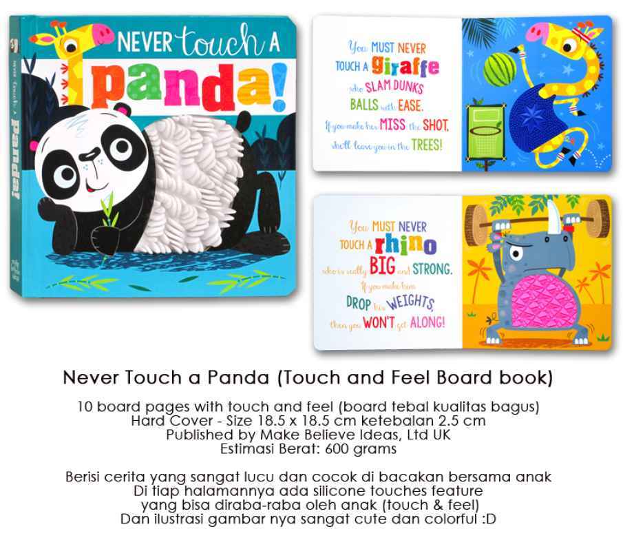 Jual Never Touch A Panda Touch And Feel Board Book Online Februari 2021 Blibli This is our way of life. never touch a panda touch and feel board book