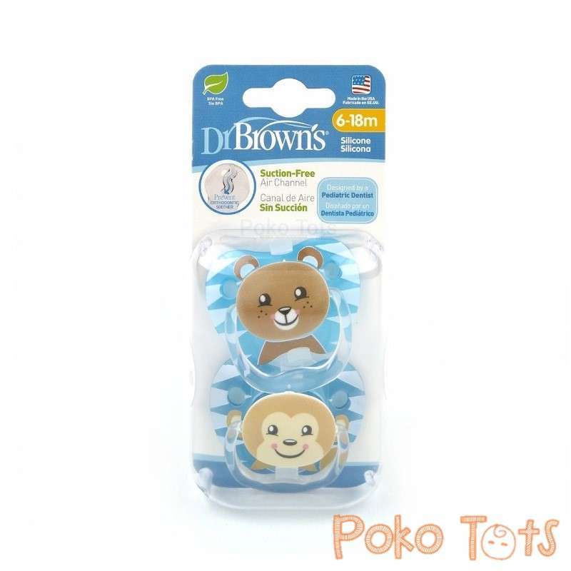 Jual Dr Brown S Prevent Printed Shield Pacifier 6 18m 2pcs Empeng Dr Browns Motif Animal Hewan Online Desember 2020 Blibli