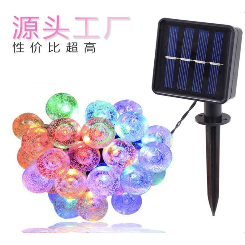 Jual Yushiled Lampu Hias Dekorasi 100 Led 12 Meter With Solar Panel M074 Mix Color Online Desember 2020 Blibli