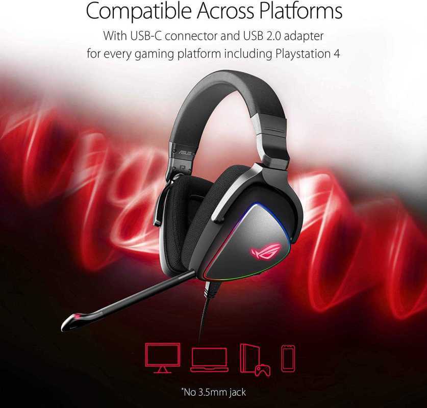 Jual Asus Rog Delta Rgb Gaming Headset With Hi Res Ess Quad Dac Online November 2020 Blibli